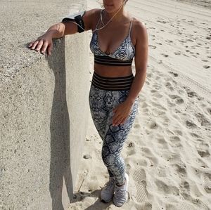 Snake print leggings set